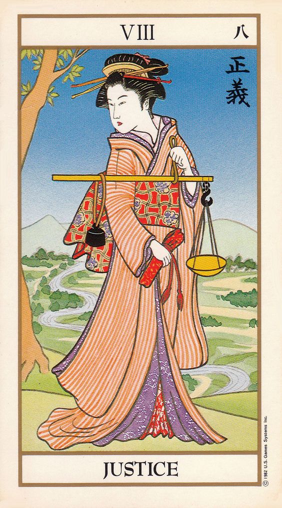 Justice tarot card